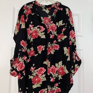 Floral dress blouse